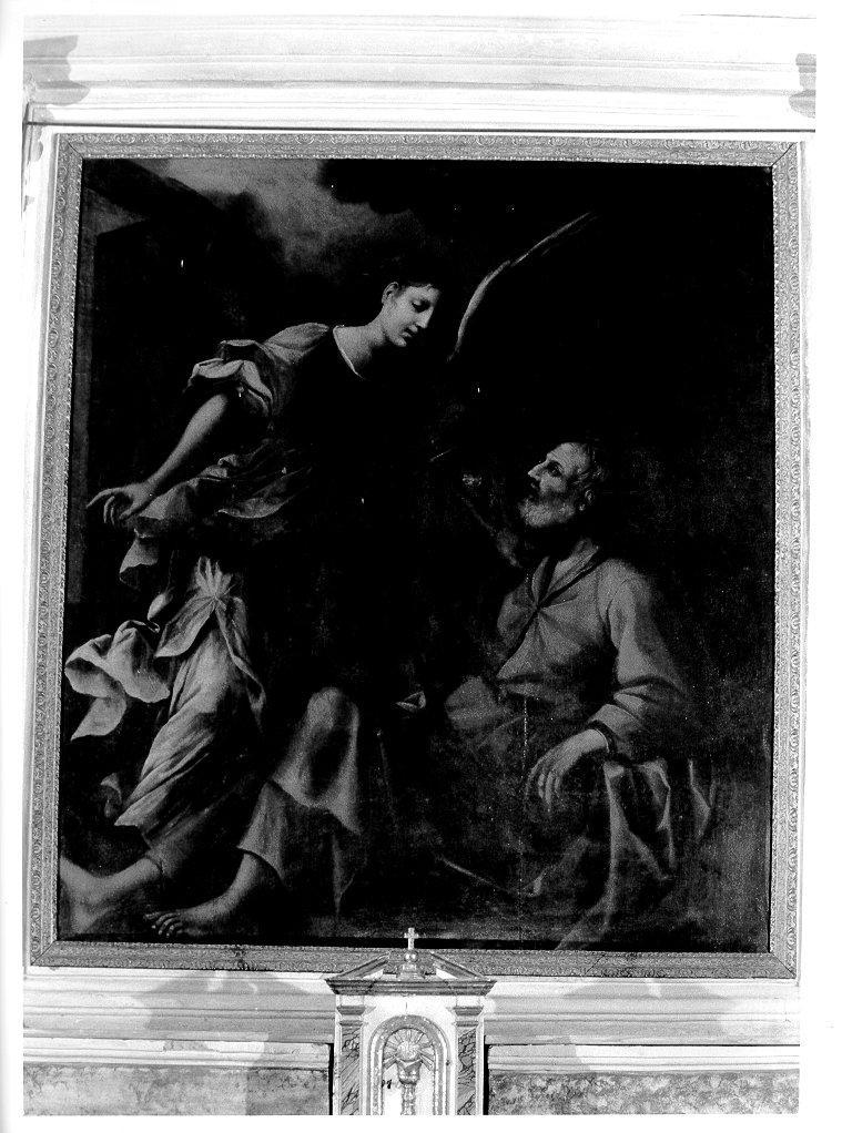 SOGNO DI SAN GIUSEPPE (dipinto) - ambito toscano (fine sec. XVII)