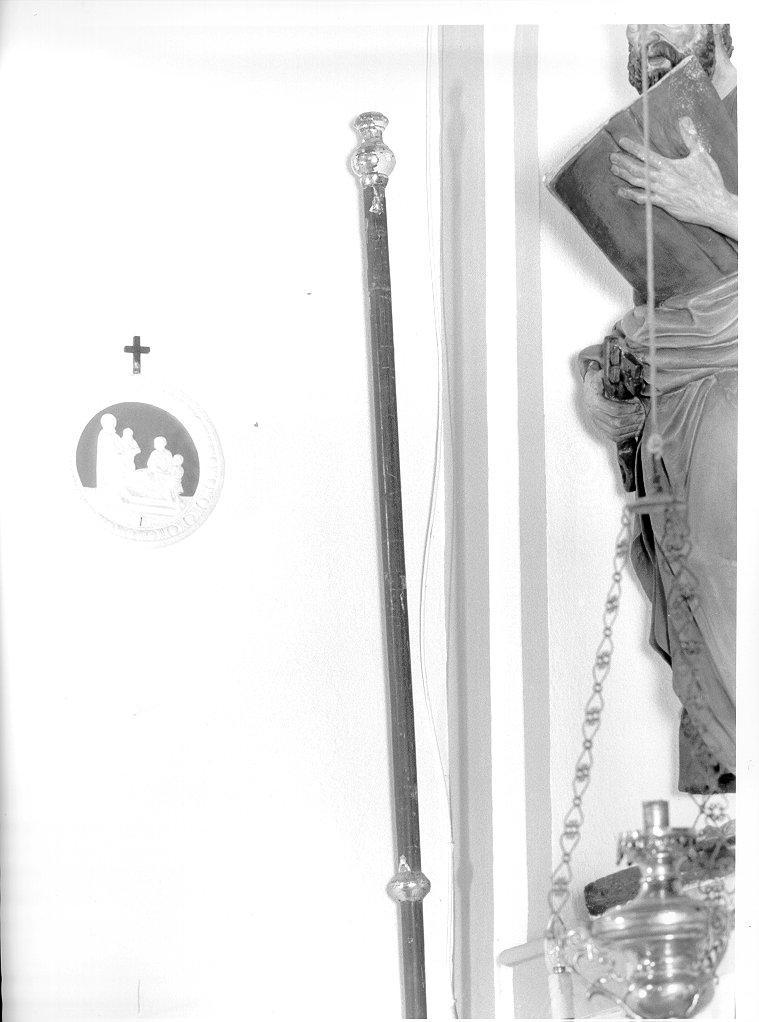 asta di stendardo processionale - bottega toscana (metà sec. XIX)