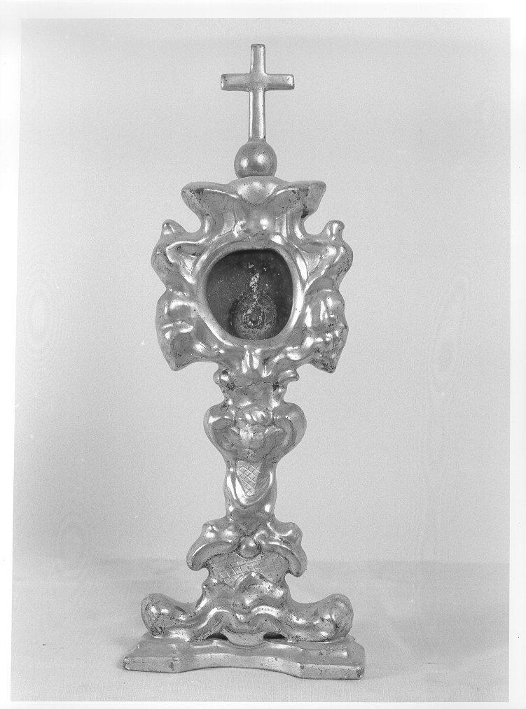 reliquiario - a ostensorio - bottega toscana (seconda metà sec. XVIII)