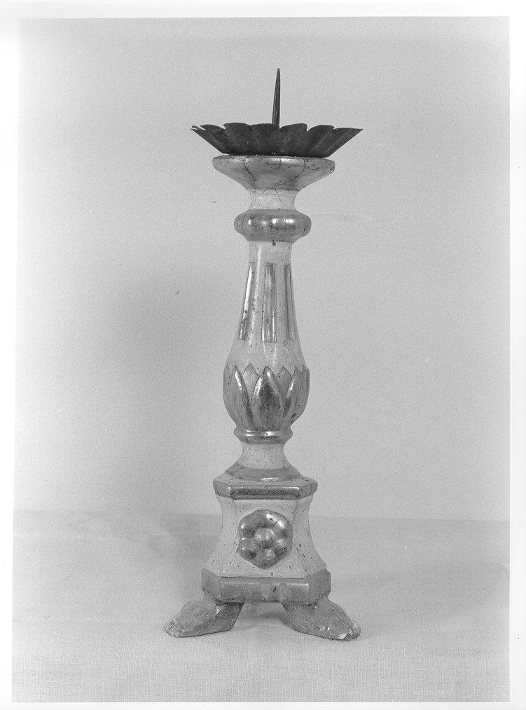 candelabro, serie - bottega toscana (seconda metà sec. XVIII)