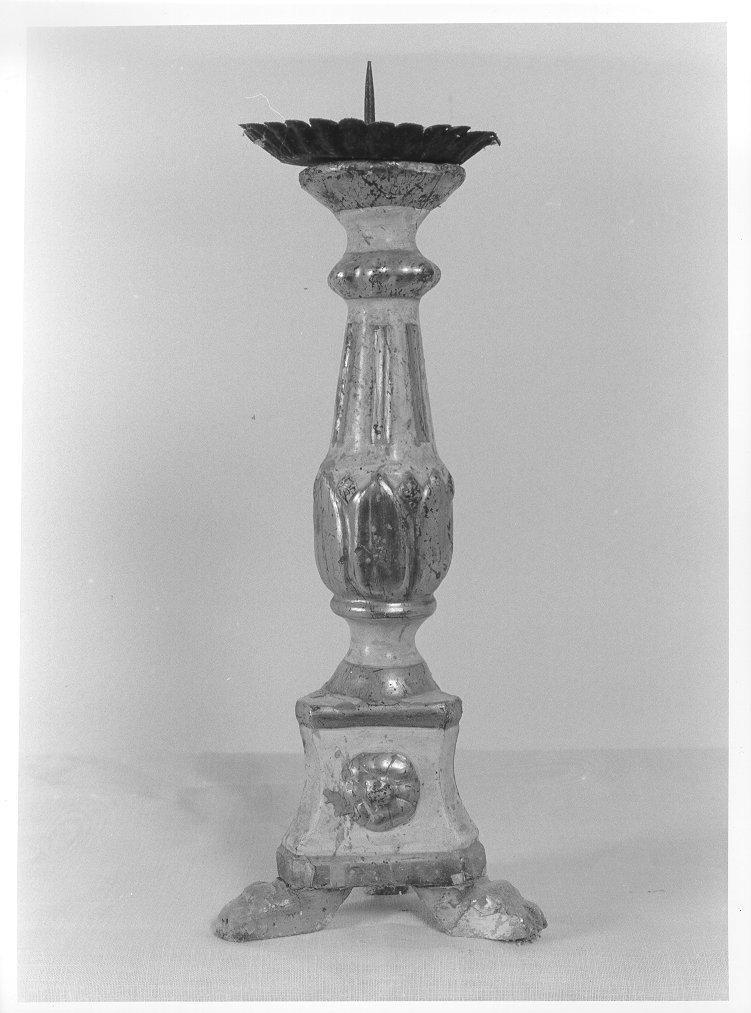 candelabro, serie - bottega toscana (seconda metà sec. XVIII)