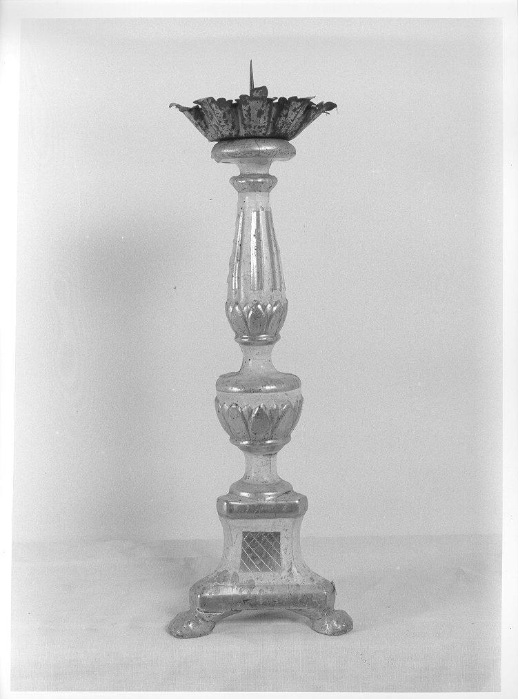 candelabro, serie - bottega toscana (seconda metà sec. XVIII)
