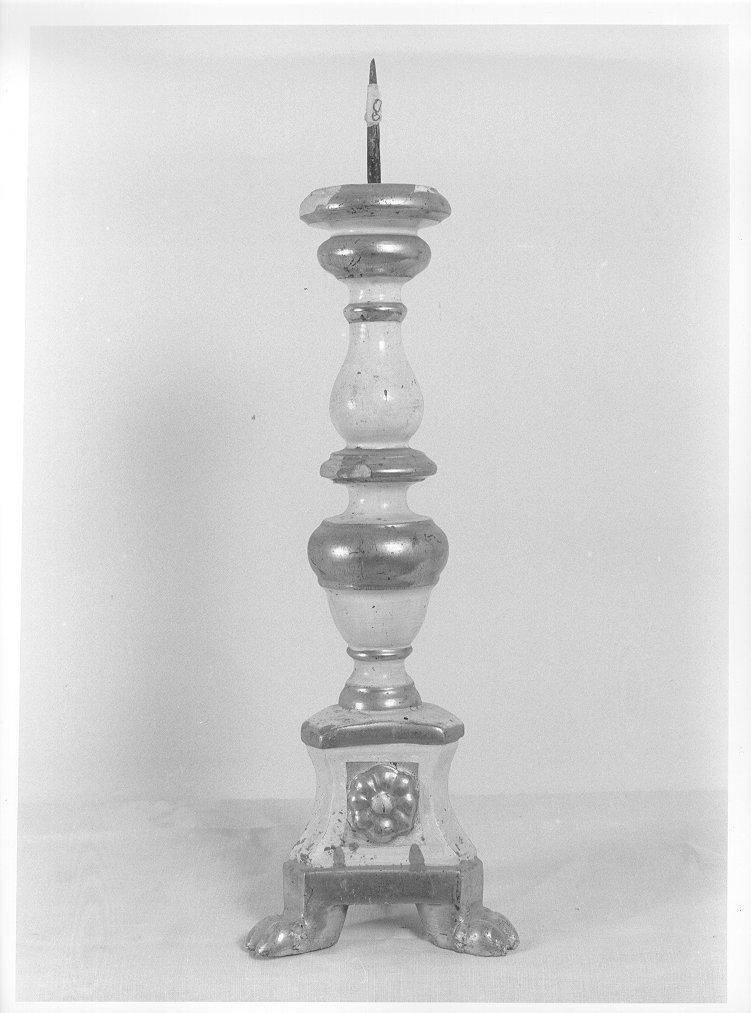 candelabro, serie - bottega toscana (seconda metà sec. XVIII)