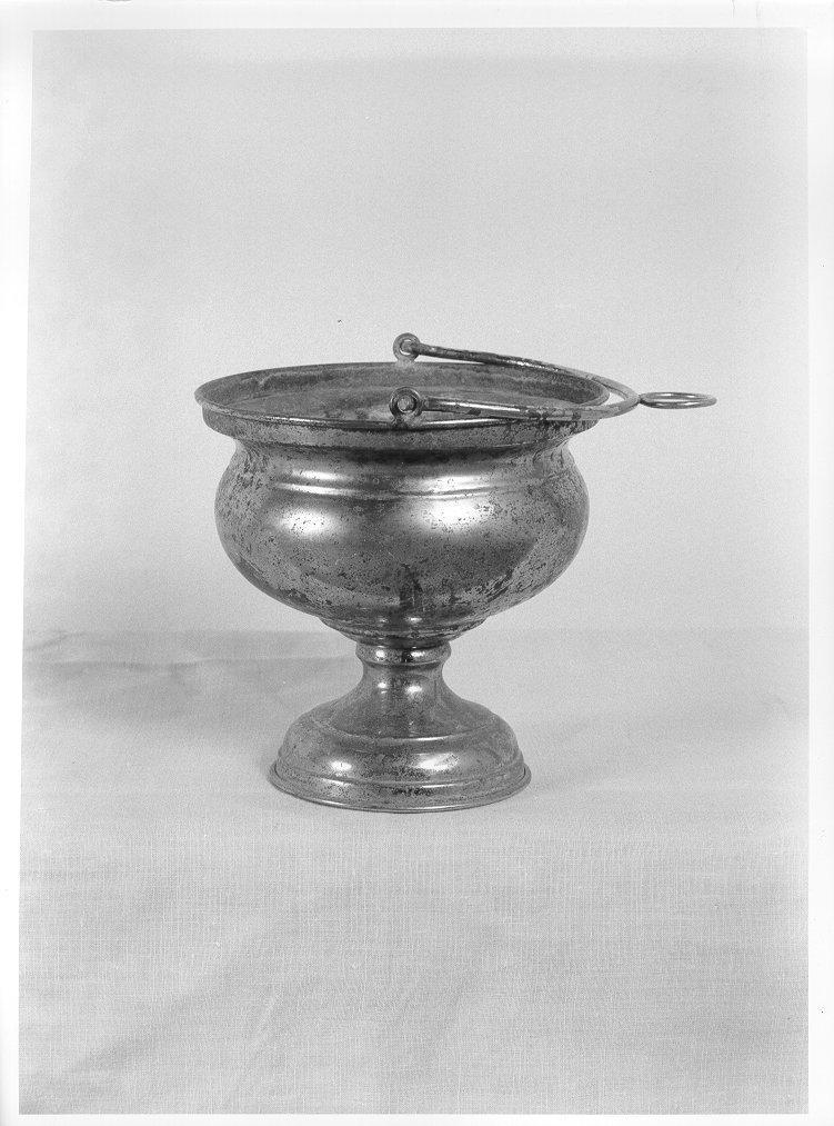 secchiello per l'acqua benedetta - bottega toscana (sec. XIX)