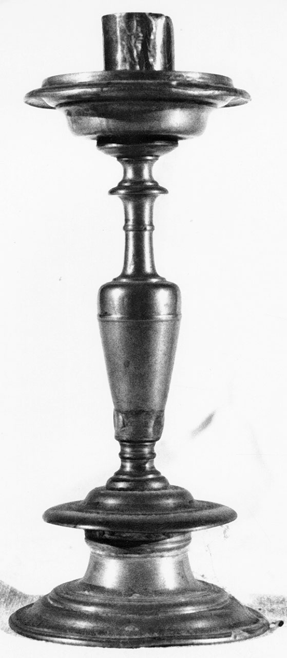 candeliere - bottega italiana (fine/inizio secc. XIX/ XX)