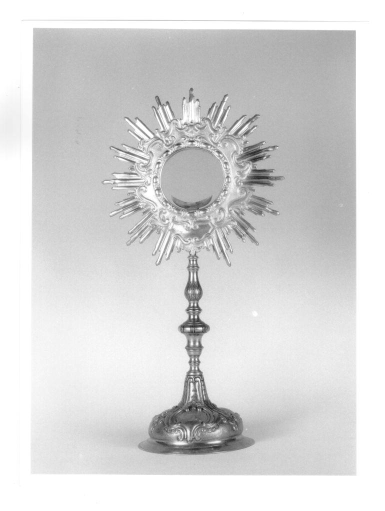 ostensorio - bottega italiana (seconda metà sec. XVIII)