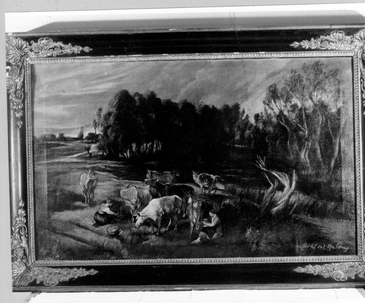 PAESAGGIO (dipinto) - ambito toscano (seconda metà sec. XIX)