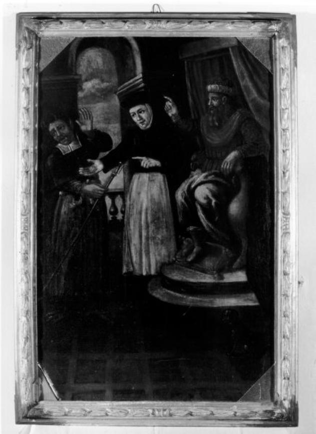 SMASCHERAMENTO DI UN DEMONE (dipinto) - ambito toscano (prima metà sec. XVII)