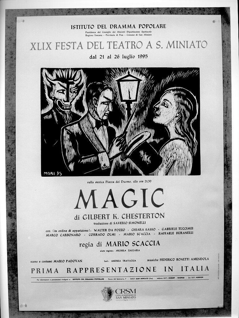 SATANA CON FIGURA MASCHILE E FIGURA FEMMINILE manifesto, 1995 - 1995