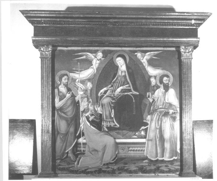 Madonna della Cintola con San Giovanni, San Bartolomeo e angeli (dipinto) - ambito fiorentino (prima metà sec. XV)