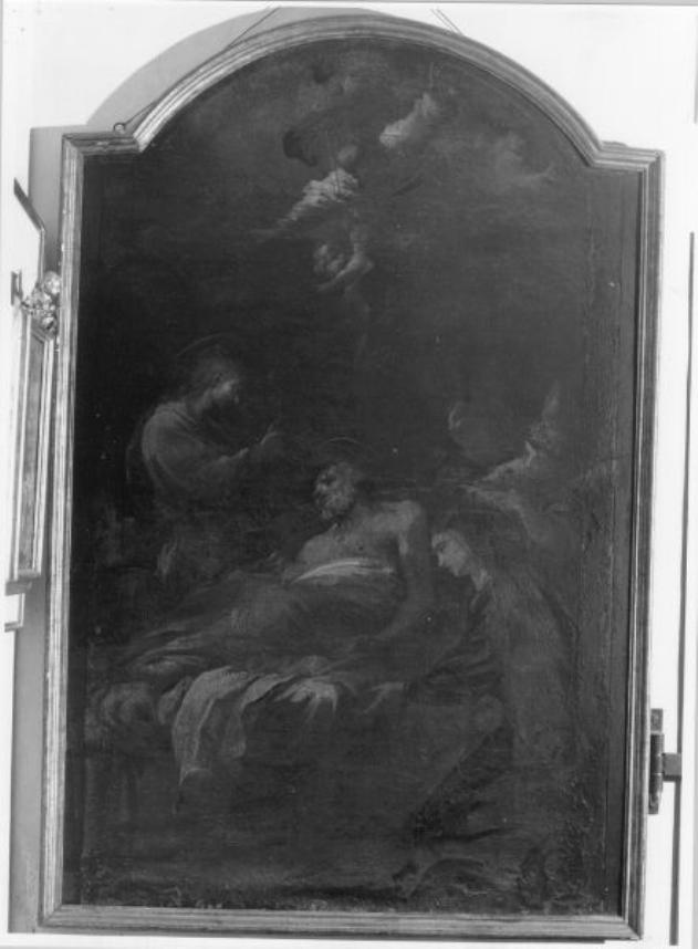 MORTE DI SAN GIUSEPPE (dipinto) - ambito toscano (metà sec. XVII)