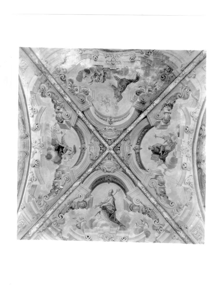 San Bonaventura, San Ludovica di Tolosa, San Bernardino da Siena, San Pasquale Baylon (dipinto) - ambito italiano (metà sec. XVII)