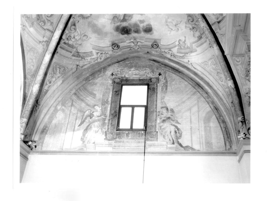 ANGELI REGGICORTINA (dipinto) - ambito italiano (metà sec. XVII)