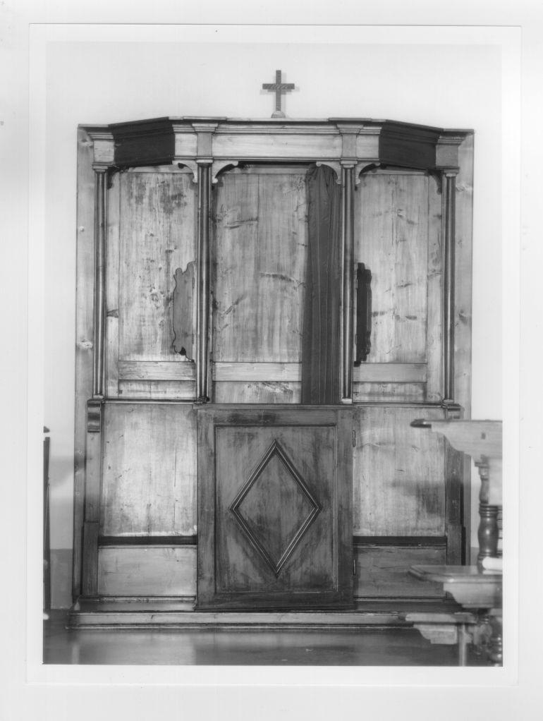 confessionale - bottega italiana (metà sec. XIX)