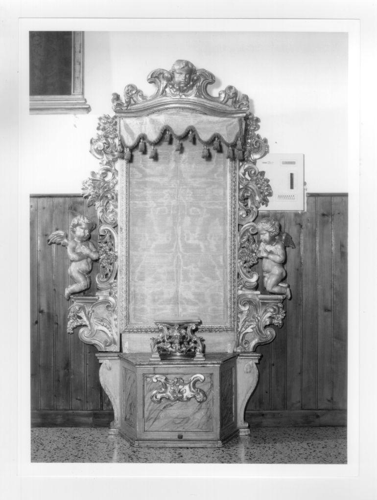 tronetto per esposizione eucaristica - bottega italiana (fine sec. XVII)