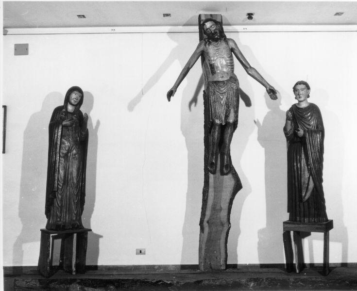 deposizione di Cristo tra Santi (gruppo scultoreo) - bottega toscana (seconda metà sec. XIII)