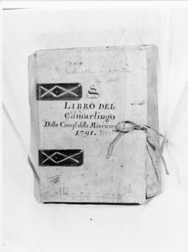 coperta di libro - bottega italiana (sec. XVIII)