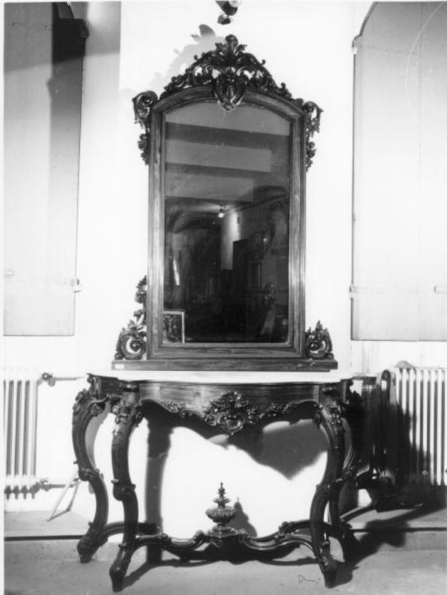 console con specchiera - bottega italiana (prima metà sec. XVIII)