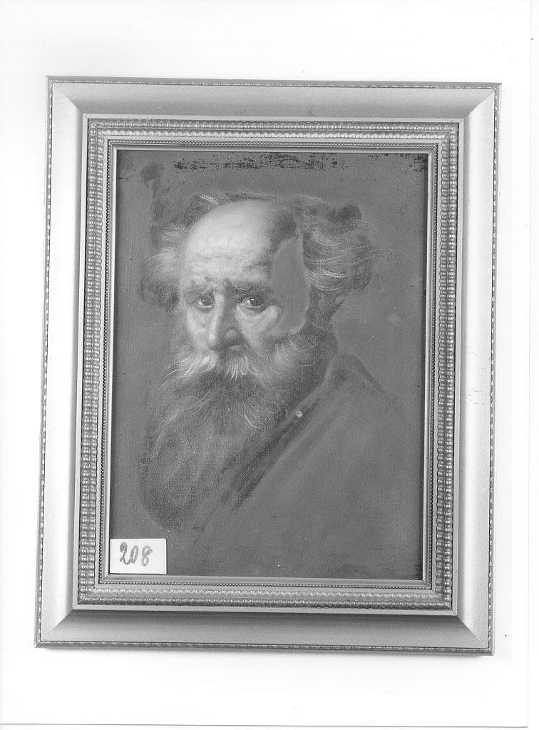 VOLTO DI VECCHIO (dipinto) - ambito italiano (metà sec. XX)