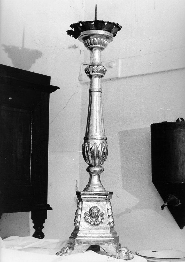candelabro - bottega toscana (inizio sec. XVIII)