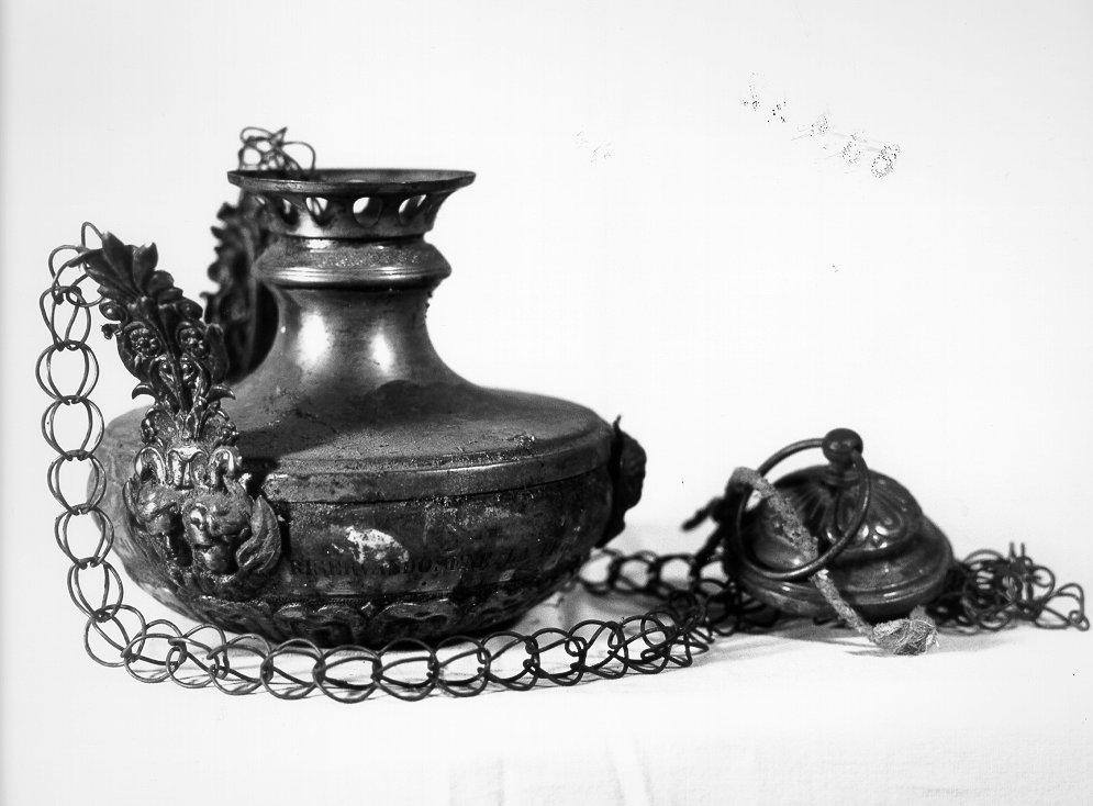 lampada pensile - bottega italiana (sec. XIX)