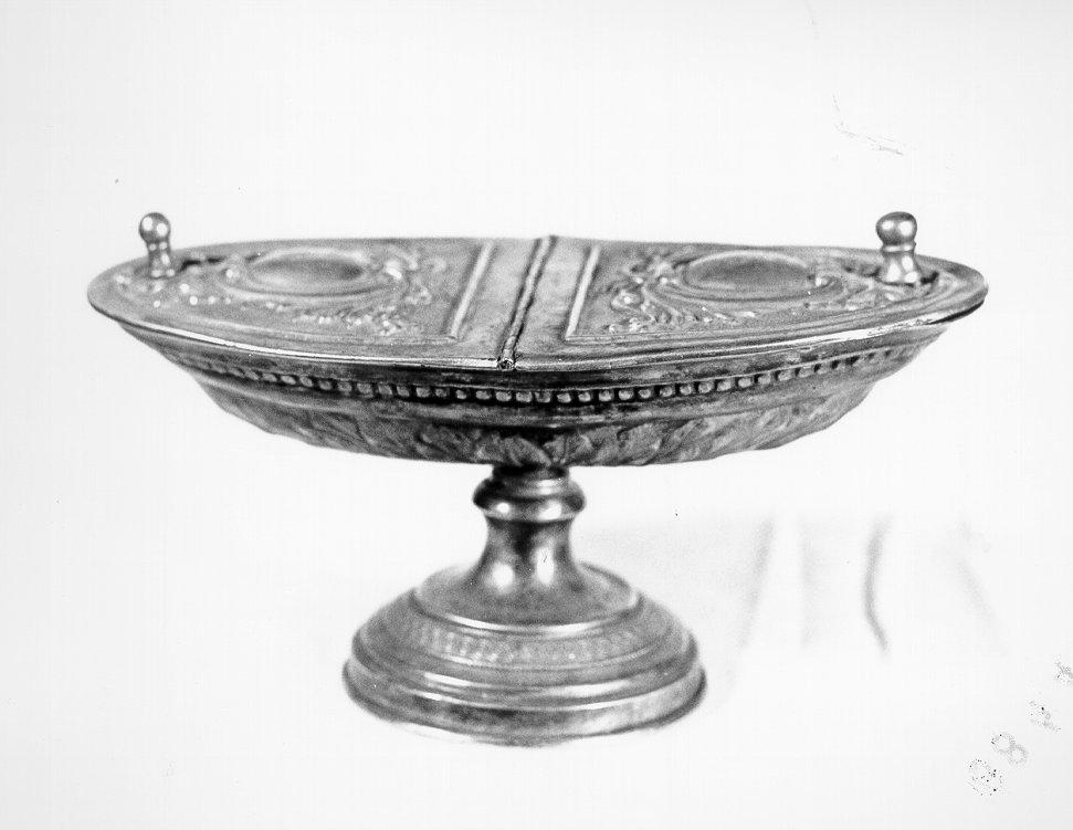 navicella portaincenso - bottega italiana (sec. XIX)