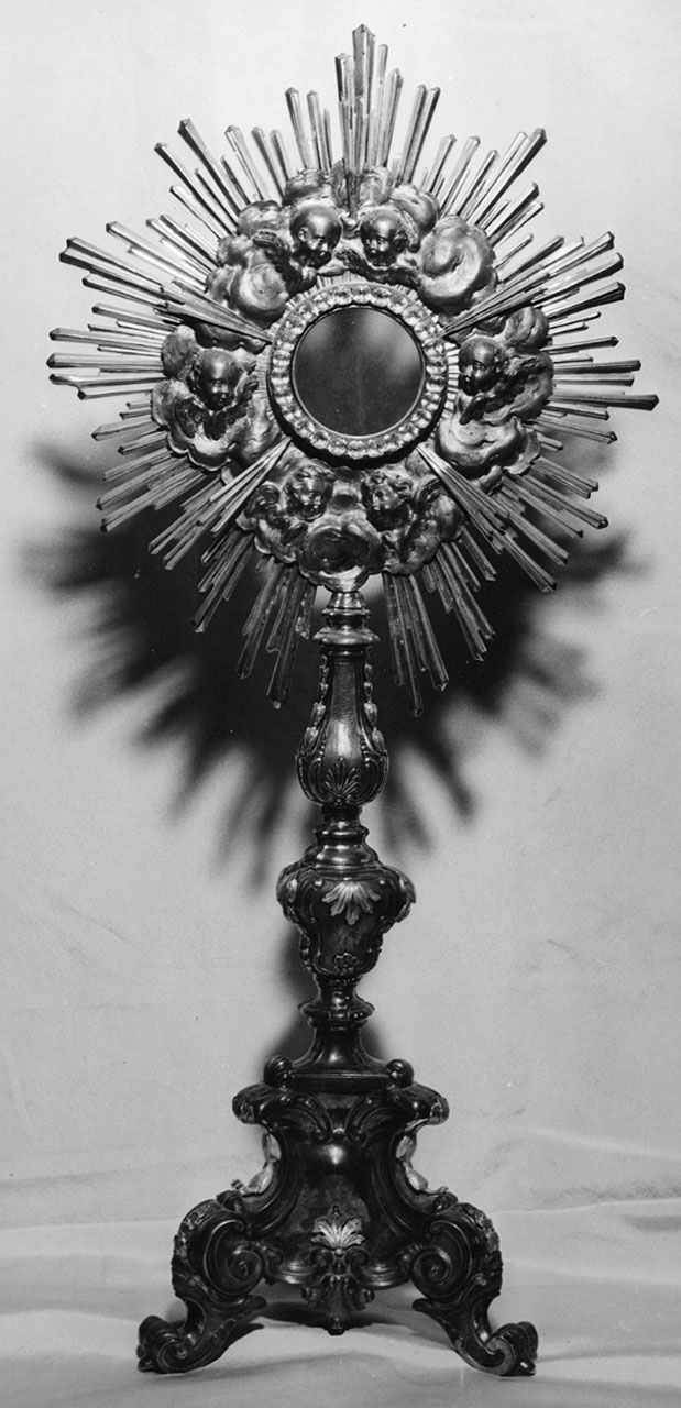 ostensorio - a raggiera - bottega toscana (sec. XVIII)