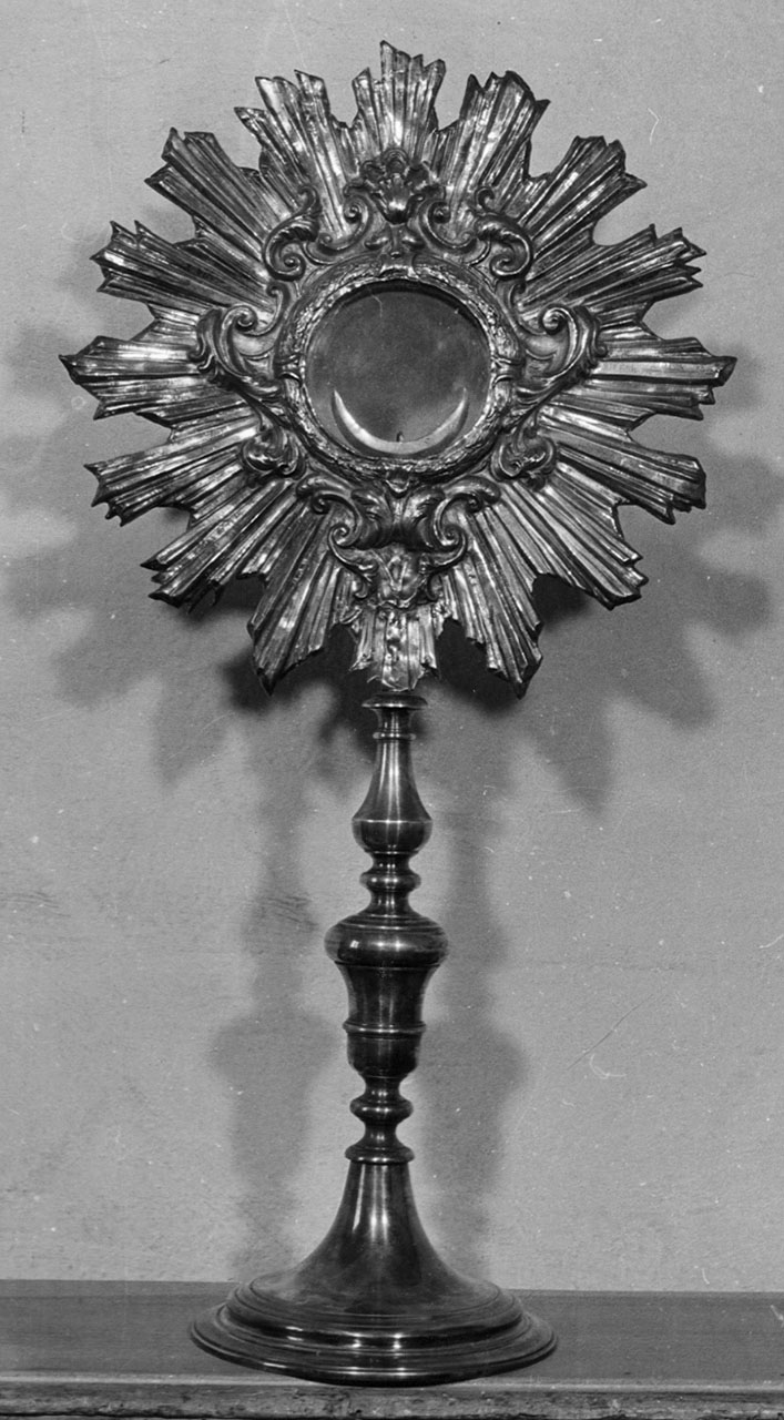 ostensorio - a raggiera - bottega italiana (sec. XVIII)