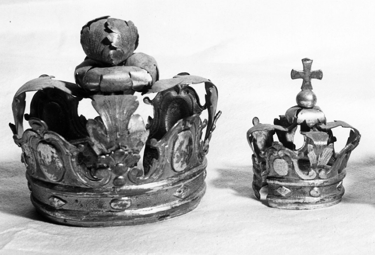 corona da statua, serie - bottega toscana (sec. XIX)