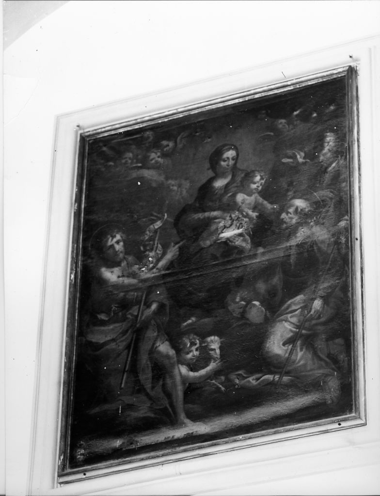 Madonna con Bambino, San Giovanni Battista, San Gregorio e San Giuseppe (dipinto) di Tommasi Tommaso (attribuito) (sec. XVIII)