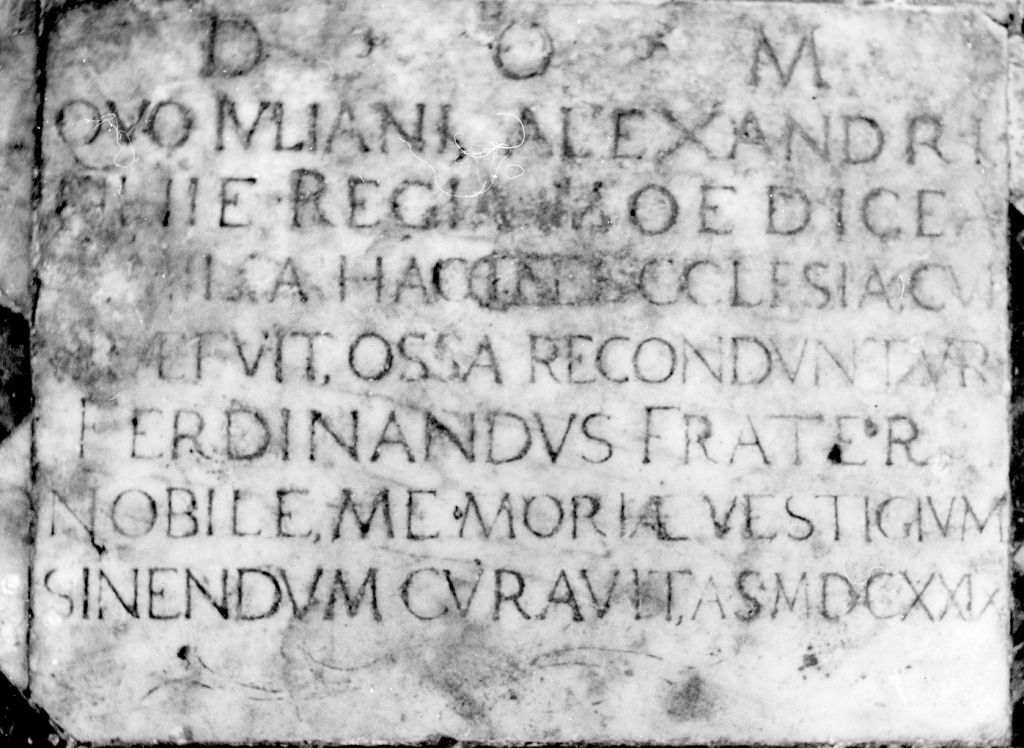 lapide - bottega italiana (sec. XVII)