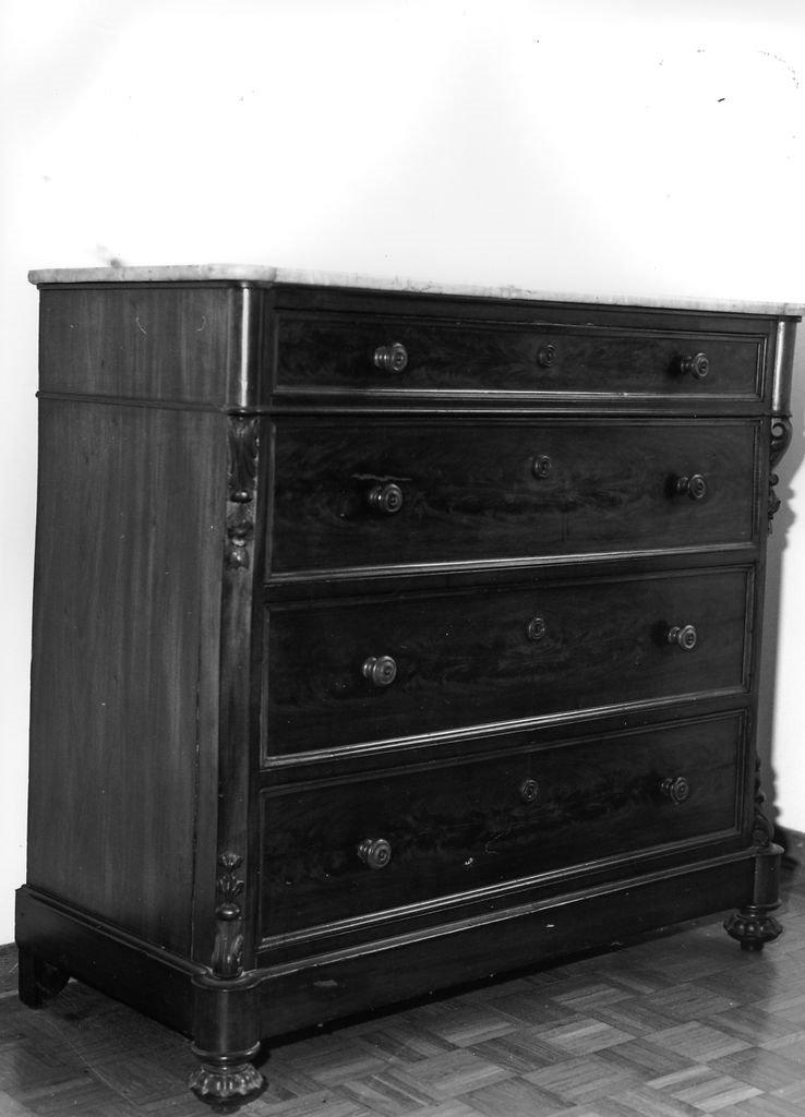 cassettone - bottega italiana (seconda metà sec. XIX)