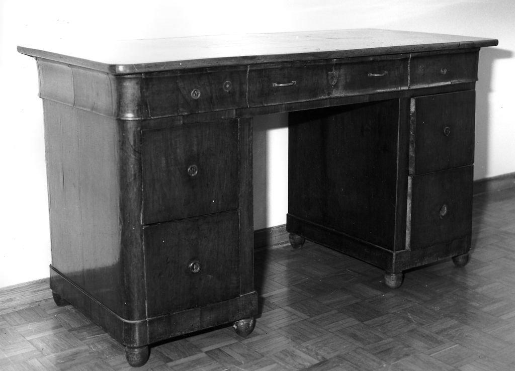 scrivania - bottega italiana (seconda metà sec. XIX)