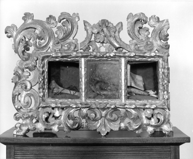 reliquiario - a tabella - ambito toscano (sec. XVIII)