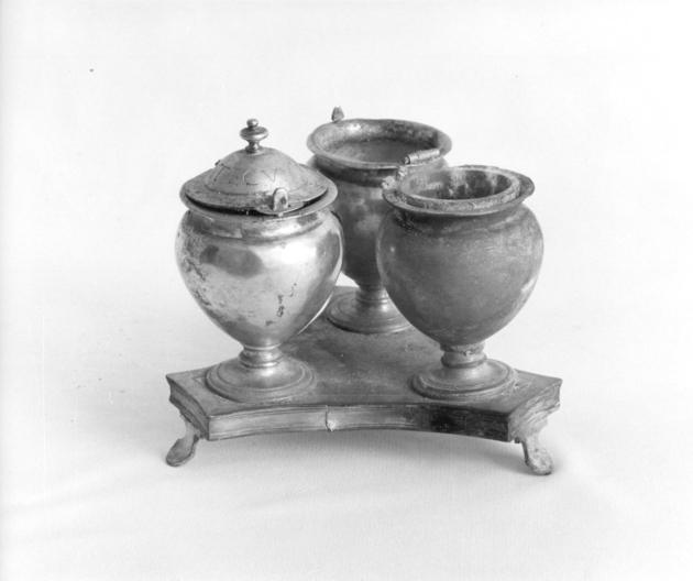 vasetti per oli santi - bottega italiana (sec. XIX)