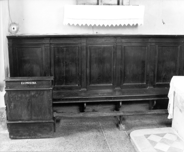 stallo, serie - bottega italiana (fine sec. XIX)