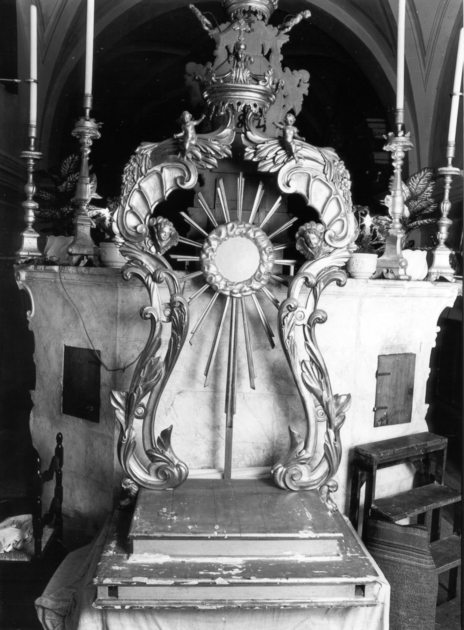 tronetto per esposizione eucaristica - bottega italiana (secc. XVIII/ XIX)