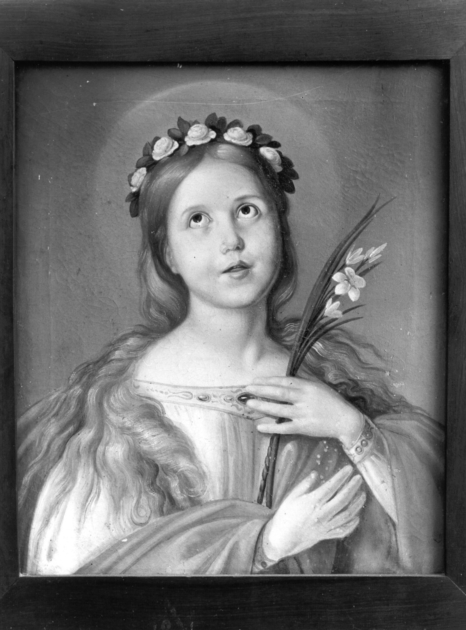 SANTA MARTIRE (dipinto) - ambito garfagnino (sec. XIX)