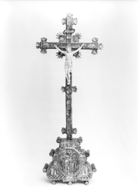 croce da tavolo - bottega gerosolimitana (sec. XVIII)