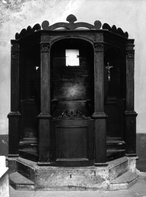 confessionale - ambito garfagnino (fine sec. XVIII)