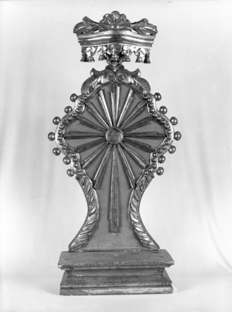 tronetto per esposizione eucaristica - ambito garfagnino (fine/inizio secc. XIX/ XX)