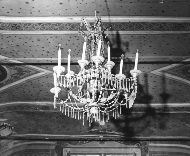 lampadario - bottega italiana (seconda metà sec. XIX)