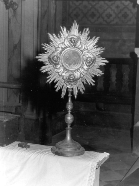 ostensorio - bottega italiana (fine/inizio secc. XIX/ XX)