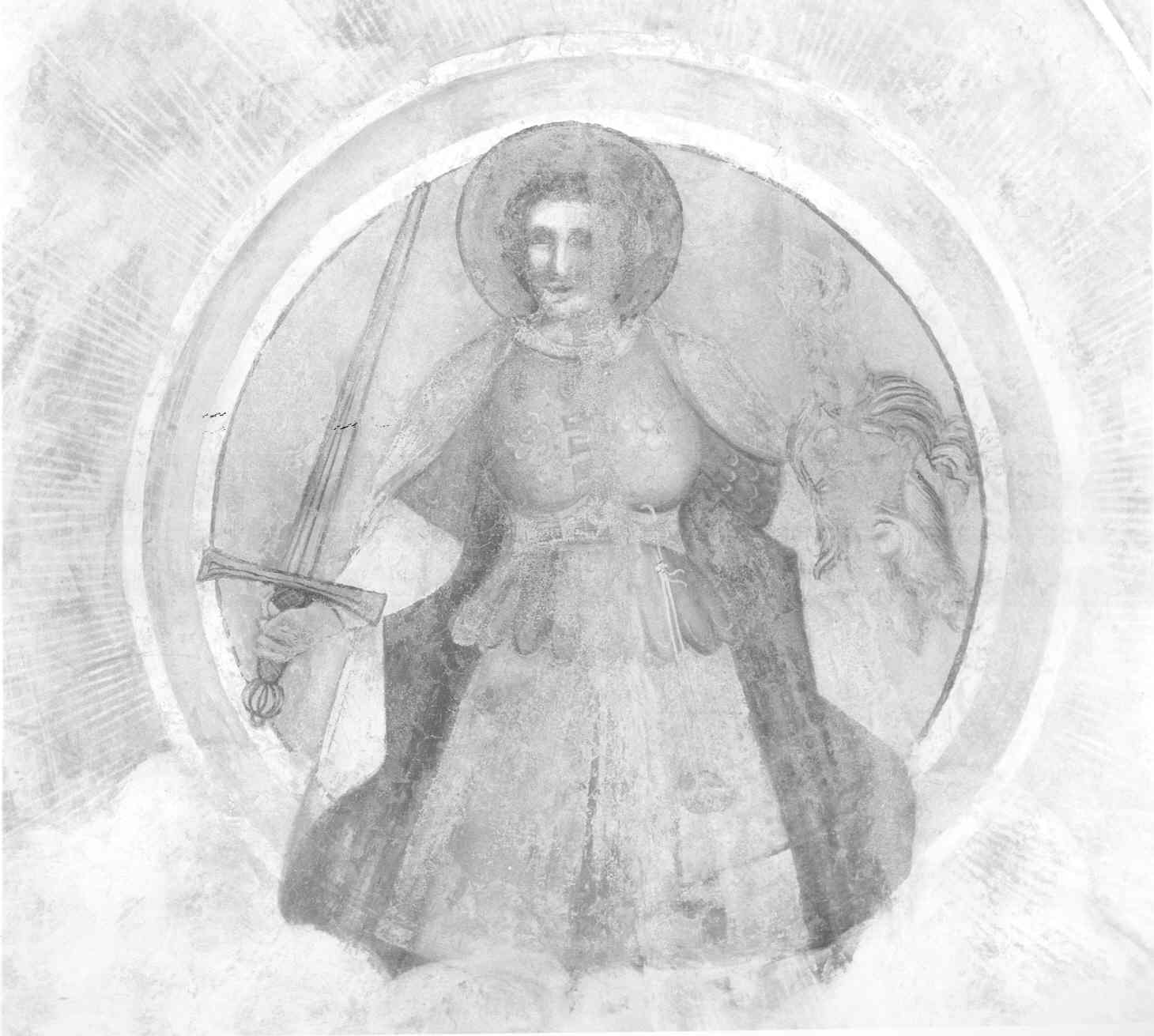 DAVID CON LA TESTA DI GOLIA (dipinto, elemento d'insieme) di Arrigo di Niccolò di Ser Cecco (attribuito) (sec. XV)