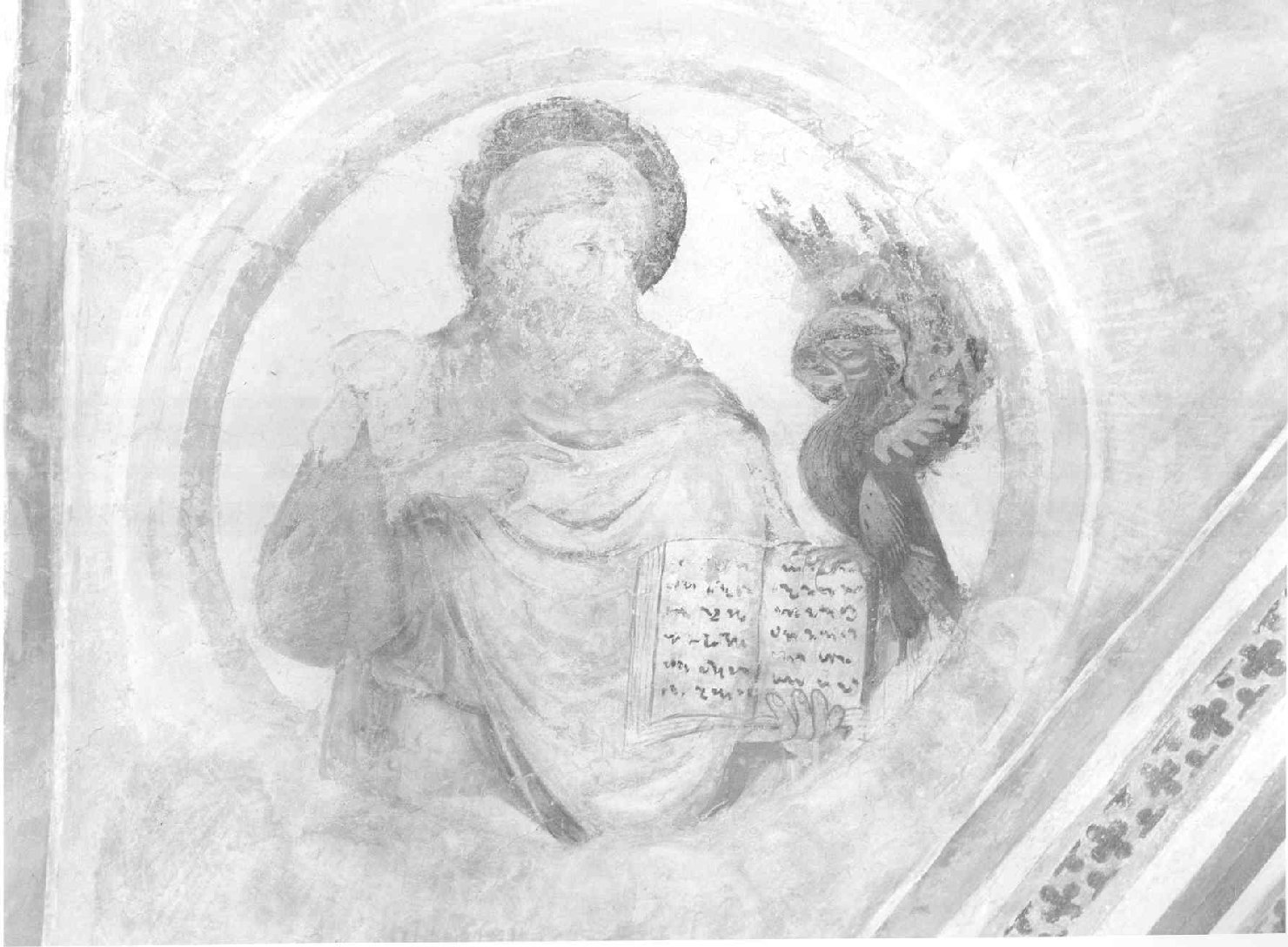 SAN GIOVANNI EVANGELISTA (dipinto, elemento d'insieme) di Arrigo di Niccolò di Ser Cecco (attribuito) (sec. XV)