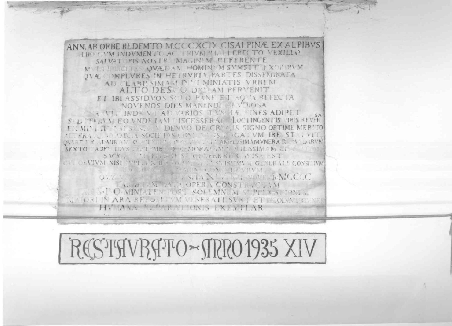 lapide - bottega toscana (sec. XX)