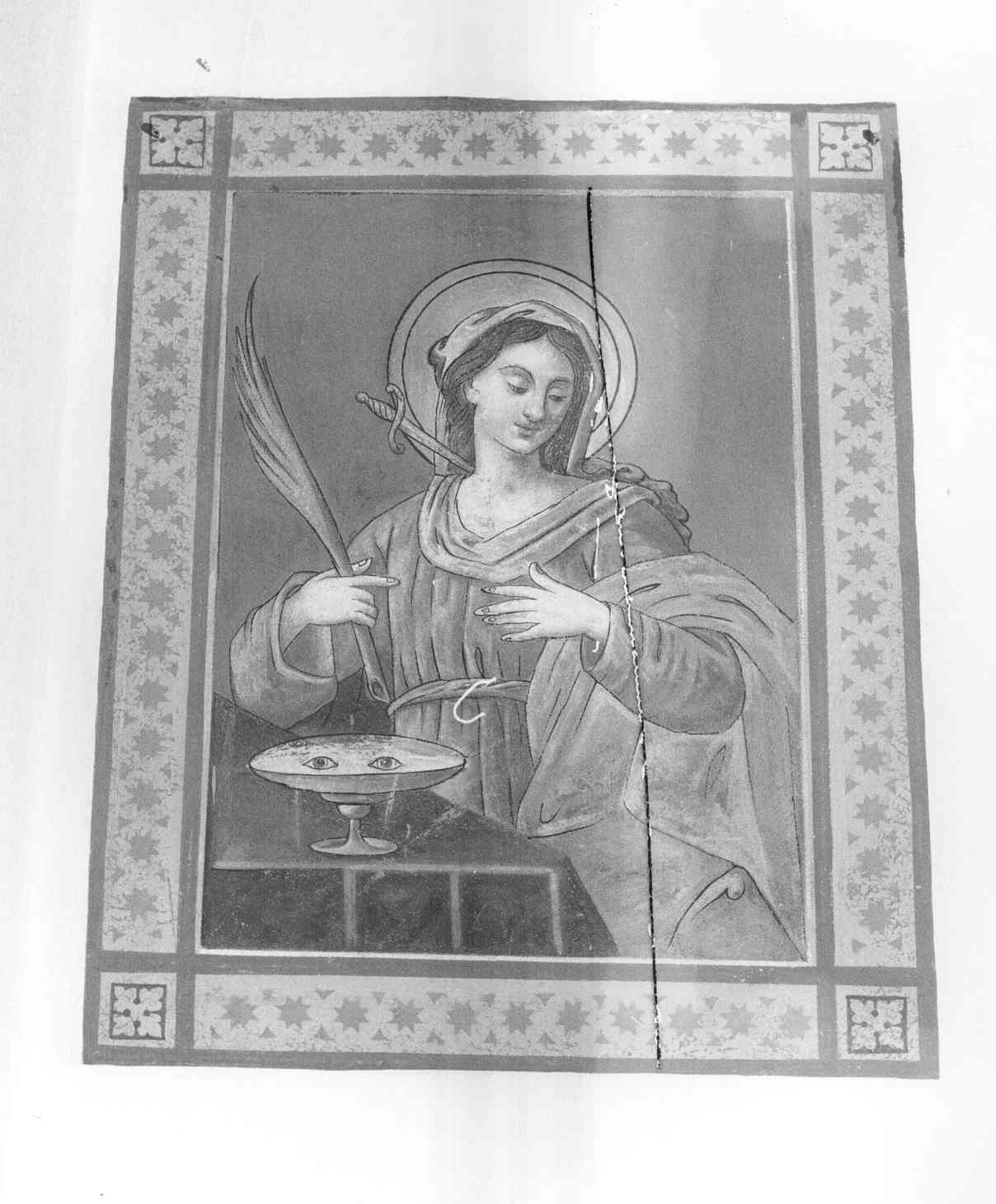 SANTA LUCIA (dipinto) di Bamberini Anton Domenico (attribuito) (prima metà sec. XVIII)