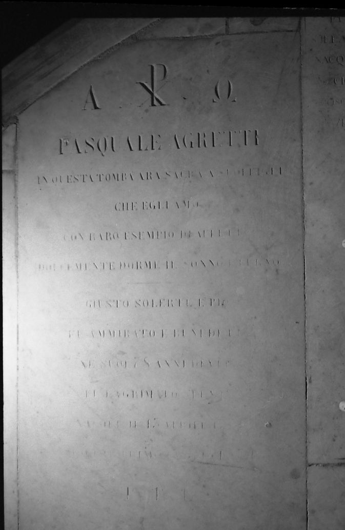 lapide tombale - bottega livornese (sec. XIX)