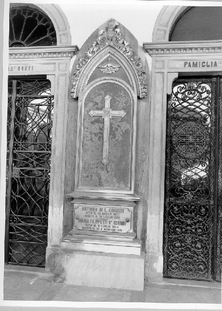 lapide tombale - bottega toscana (secc. XIX/ XX)