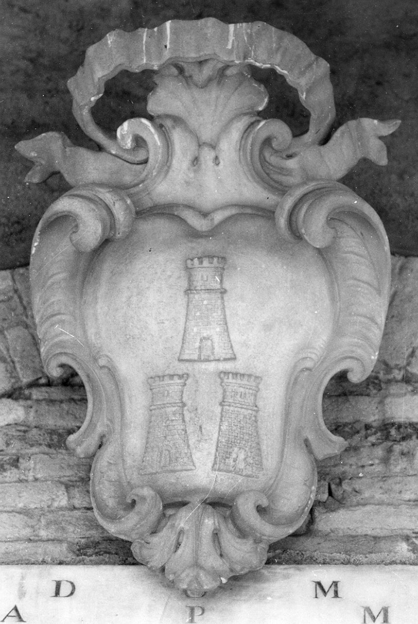 stemma comunale di Terricciola (rilievo) - bottega toscana (sec. XIX)